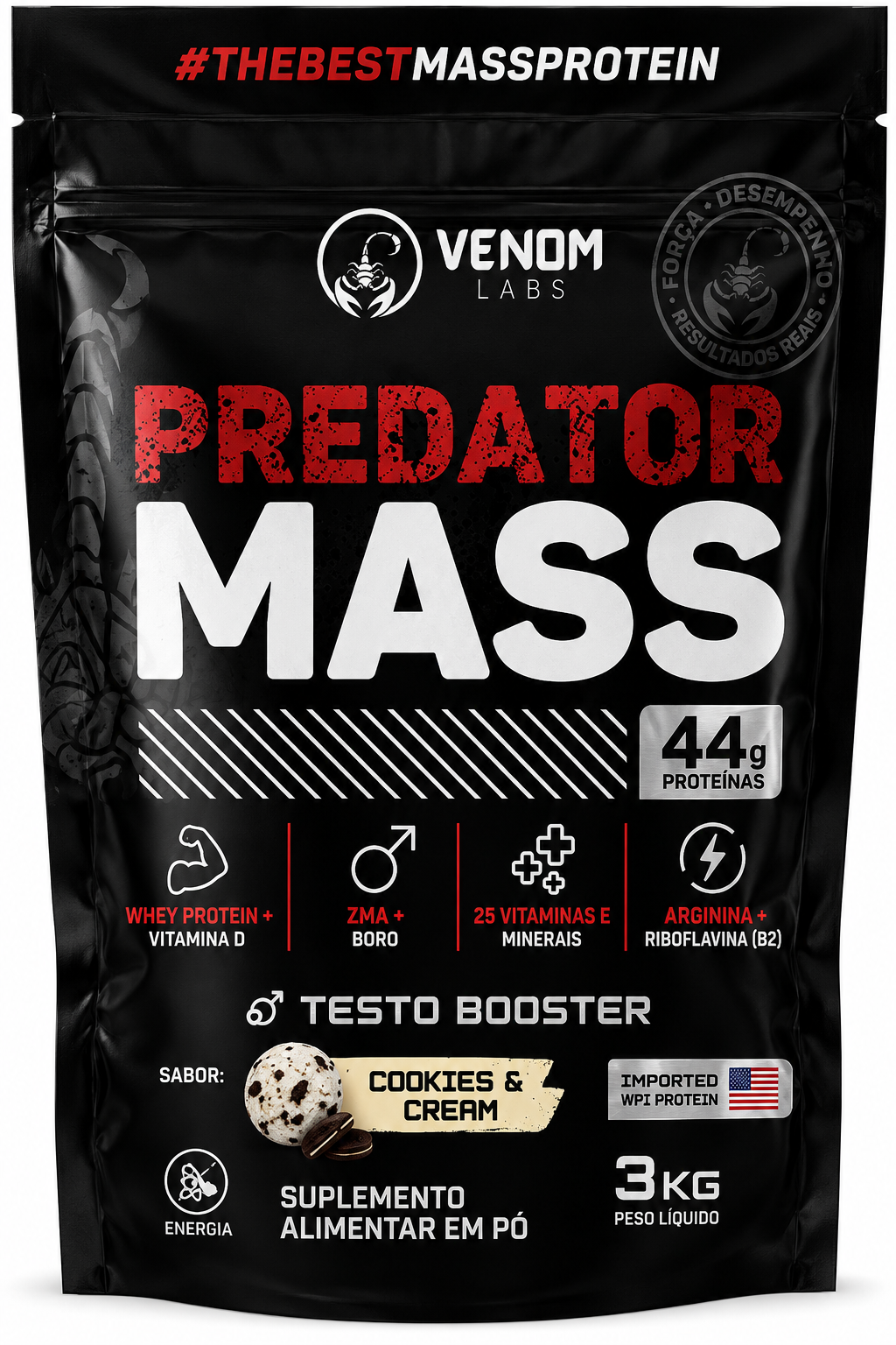 Predator Mass 3kg — Hipercalórico