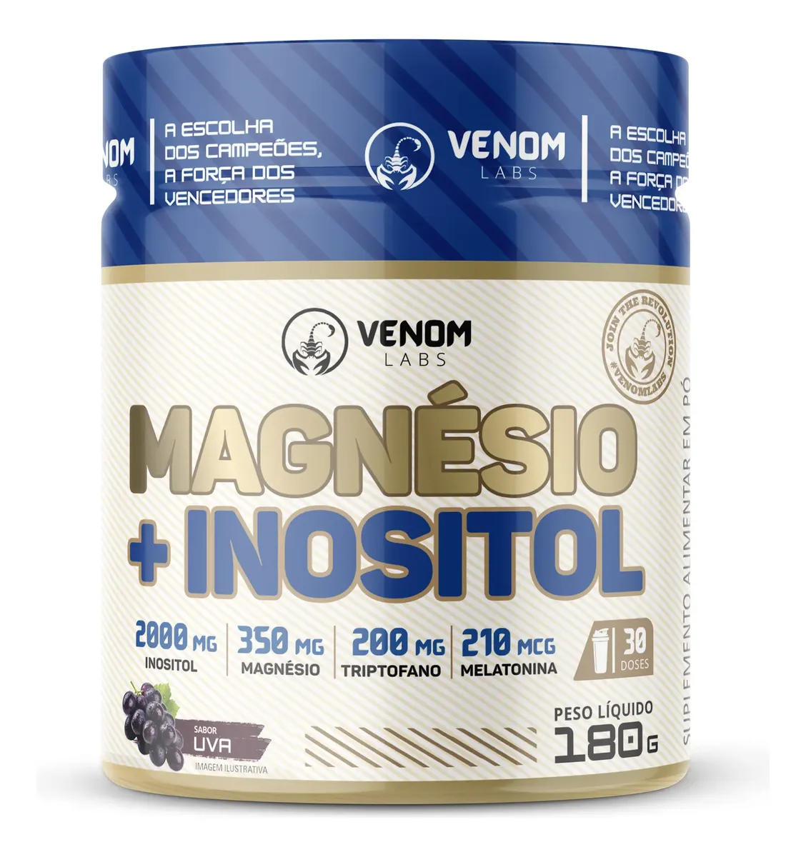 Magnésio + Inositol pó Venom Labs — Vitaminas